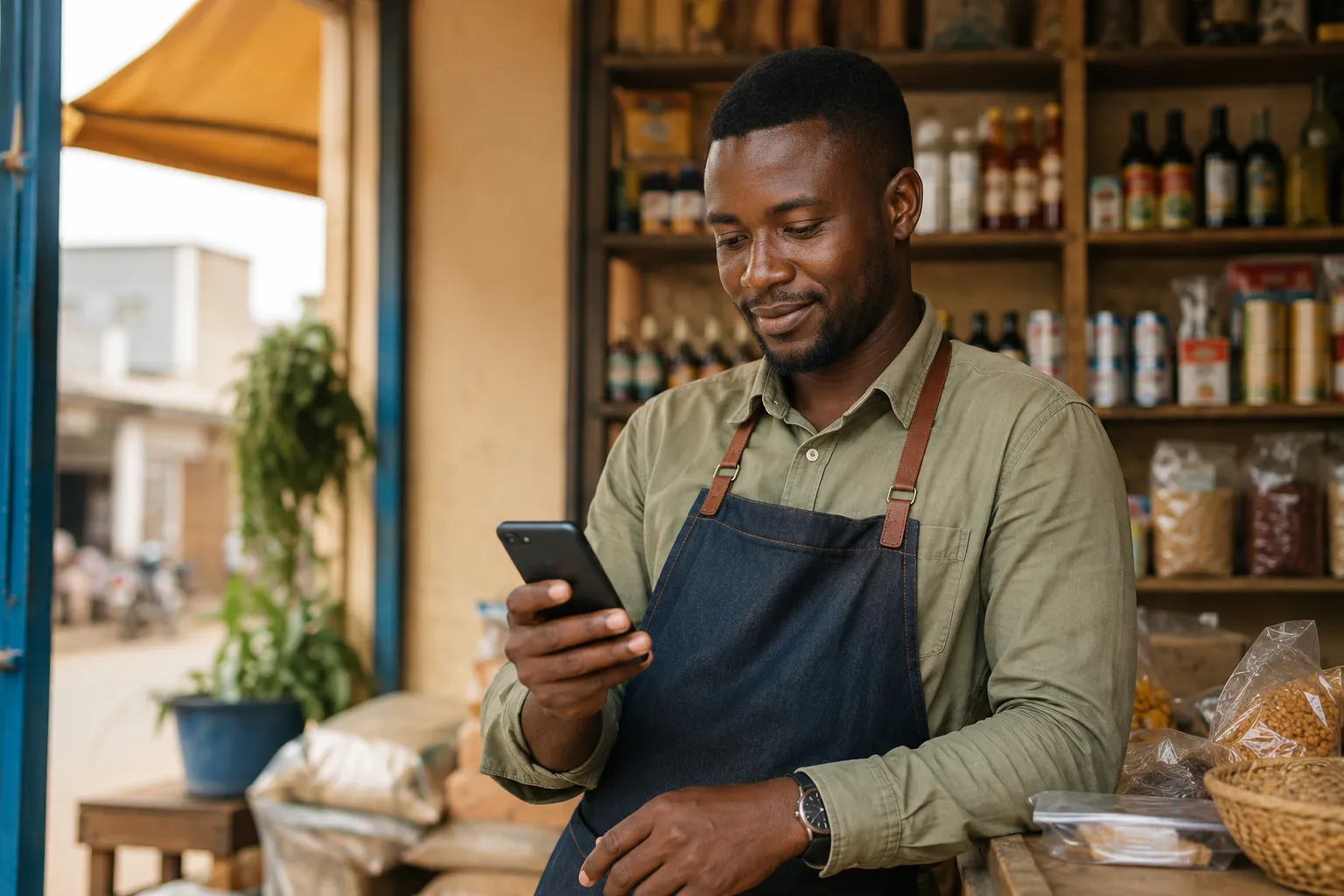 Un entrepreneur accompagné par e-afrique dans la création de son site